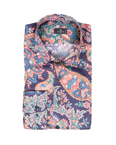 Shop ETRO  Shirt: Etro floral cotton shirt.
Regular fit.
French collar.
Double button cuffs.
Composition: 100% cotton.
Made in Italy.. 0001 99SA5A9-X0883